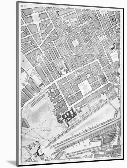 A Map of St James's, London, 1746-John Rocque-Mounted Giclee Print