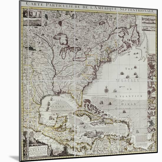 A Map of the British Empire in America, circa 1734-Henry Popple-Mounted Giclee Print