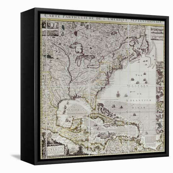 A Map of the British Empire in America, circa 1734-Henry Popple-Framed Premier Image Canvas