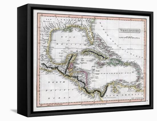 A Map of the West Indies, 1808-C Smith-Framed Premier Image Canvas