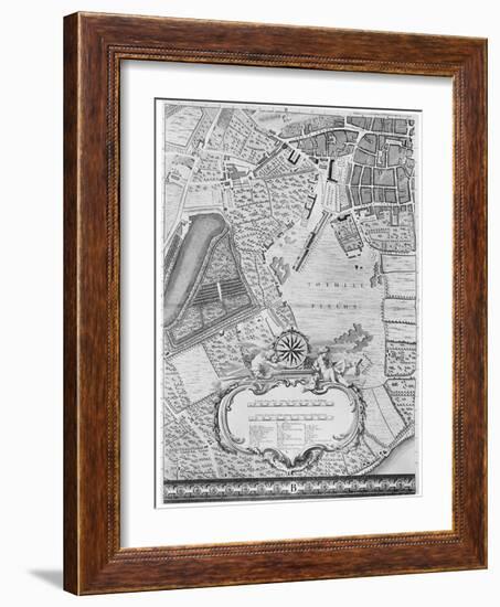 A Map of Tothill Fields, London, 1746-John Rocque-Framed Giclee Print