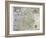 A Map of Westmorland and Cumberland, 1576-Christopher Saxton-Framed Giclee Print