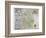 A Map of Westmorland and Cumberland, 1576-Christopher Saxton-Framed Giclee Print