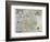 A Map of Westmorland and Cumberland, 1576-Christopher Saxton-Framed Giclee Print