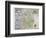 A Map of Westmorland and Cumberland, 1576-Christopher Saxton-Framed Giclee Print