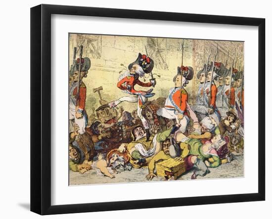 'A March to the Bank', 1787-James Gillray-Framed Giclee Print