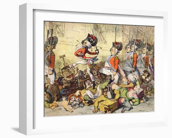 'A March to the Bank', 1787-James Gillray-Framed Giclee Print