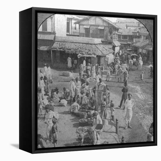 A Market in Ahmedabad, India, 1902-BL Singley-Framed Premier Image Canvas