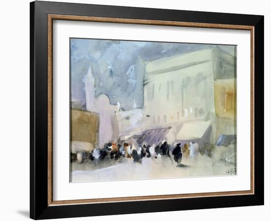 A Market Scene in Karachi-Hercules Brabazon Brabazon-Framed Giclee Print