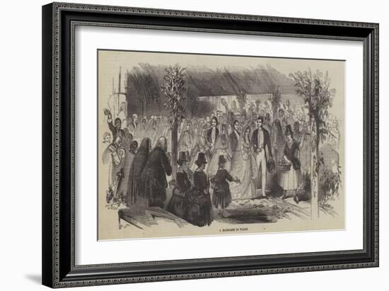 A Marriage in Wales-null-Framed Giclee Print