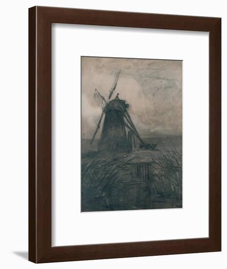 'A Marsh Mill', c1840-Thomas Lound-Framed Giclee Print