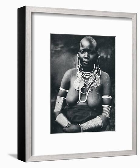 A Masai matron, 1912-Unknown-Framed Photographic Print