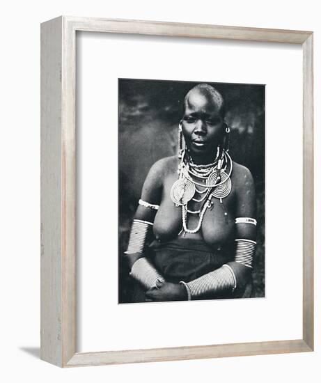 A Masai matron, 1912-Unknown-Framed Photographic Print