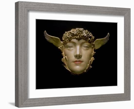 A Mask, circa 1897-Fernand Khnopff-Framed Giclee Print