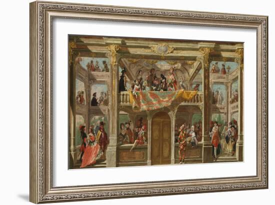 A Masked Ball in Bohemia, c.1748-Austrian School-Framed Giclee Print