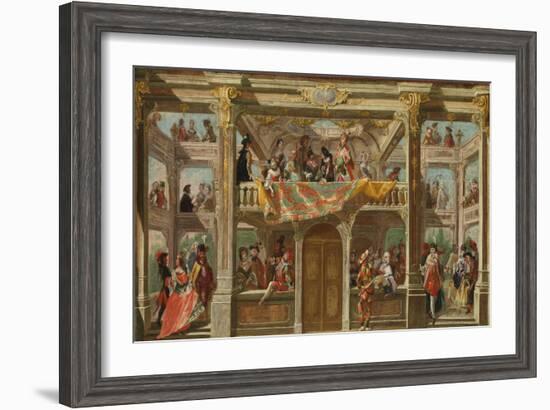 A Masked Ball in Bohemia, c.1748-Austrian School-Framed Giclee Print