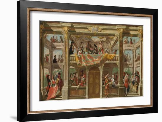 A Masked Ball in Bohemia, c.1748-Austrian School-Framed Giclee Print