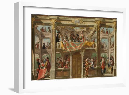 A Masked Ball in Bohemia, c.1748-Austrian School-Framed Giclee Print