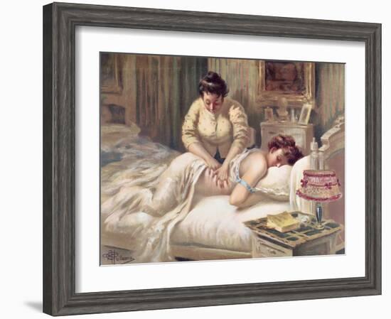 A Massage Session-Albert Guillaume-Framed Giclee Print