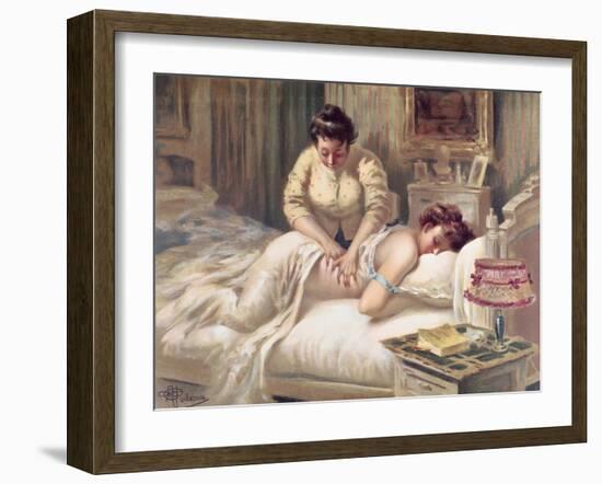 A Massage Session-Albert Guillaume-Framed Giclee Print