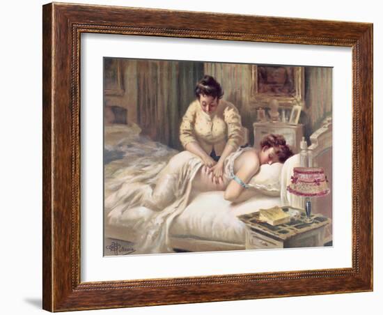 A Massage Session-Albert Guillaume-Framed Giclee Print