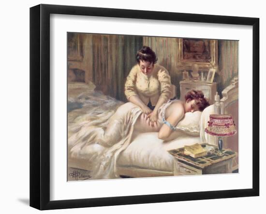 A Massage Session-Albert Guillaume-Framed Giclee Print