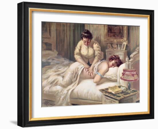 A Massage Session-Albert Guillaume-Framed Giclee Print