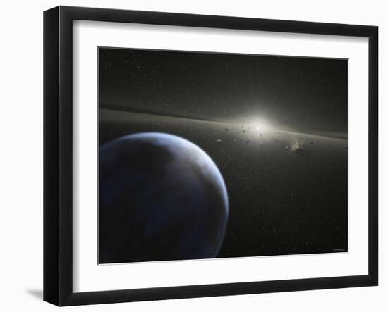 A Massive Asteroid Belt in Orbit Around a Star the Same Age and Size as Our Sun-Stocktrek Images-Framed Photographic Print