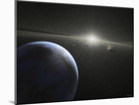 A Massive Asteroid Belt in Orbit Around a Star the Same Age and Size as Our Sun-Stocktrek Images-Mounted Photographic Print