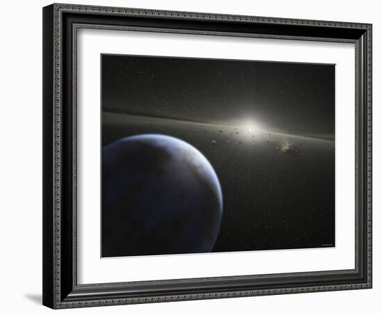 A Massive Asteroid Belt in Orbit Around a Star the Same Age and Size as Our Sun-Stocktrek Images-Framed Photographic Print