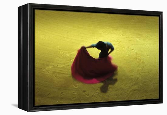 A Matador Warming Up in a Private Arena-null-Framed Premier Image Canvas
