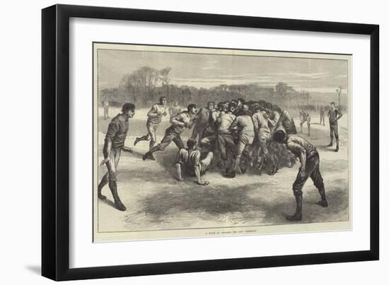 A Match at Football, the Last Scrimmage-Edwin Buckman-Framed Giclee Print