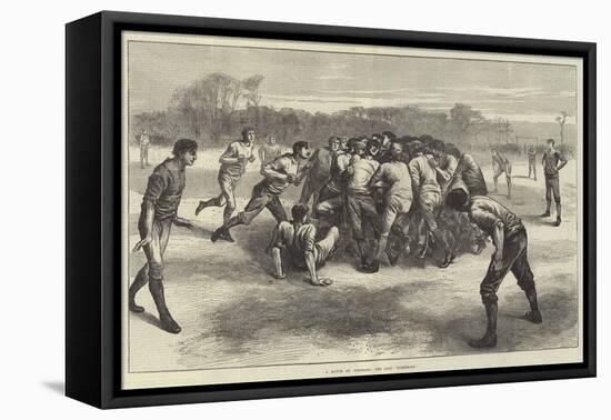 A Match at Football, the Last Scrimmage-Edwin Buckman-Framed Premier Image Canvas