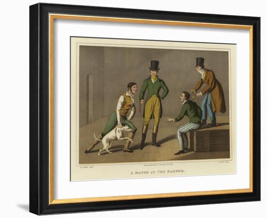 A Match at the Badger-Henry Thomas Alken-Framed Giclee Print