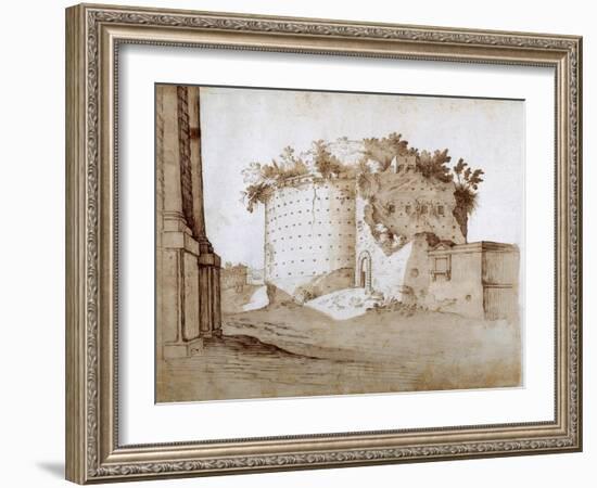 A Mausoleum-Sebastian Vrancx-Framed Giclee Print