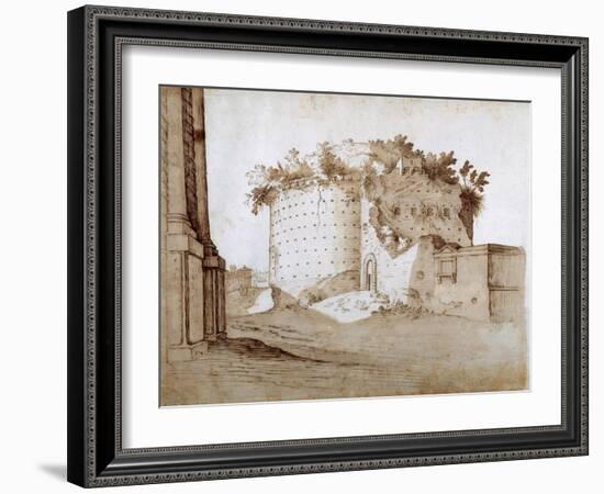 A Mausoleum-Sebastian Vrancx-Framed Giclee Print