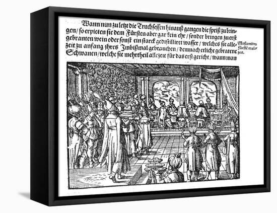 A Meal of Tsar (From Die Moskouitische Chronica by S. Herberstei), 1579-null-Framed Premier Image Canvas