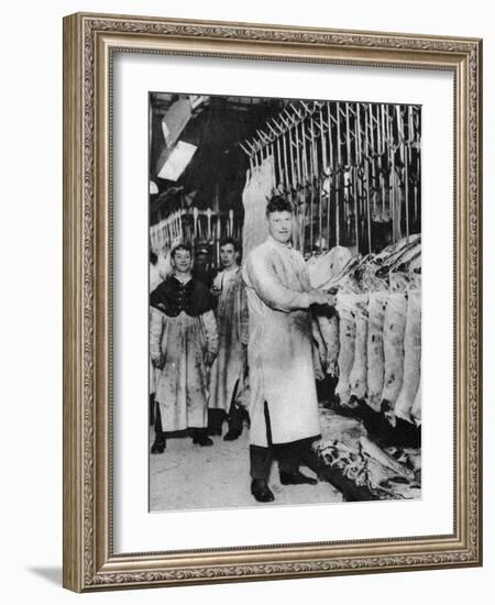 A Meat Porter, Smithfield Market, London, 1926-1927-null-Framed Giclee Print