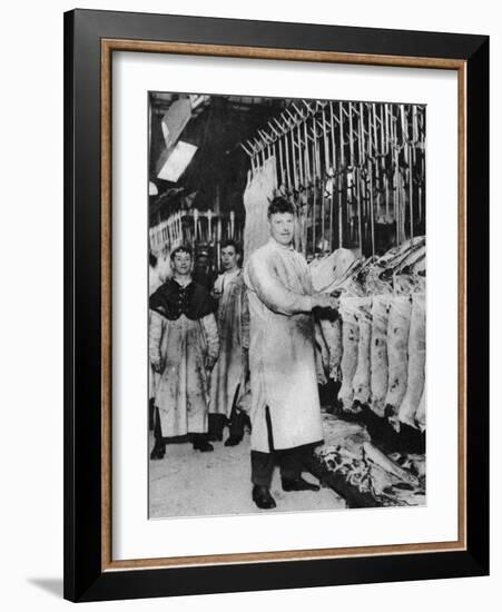 A Meat Porter, Smithfield Market, London, 1926-1927-null-Framed Giclee Print