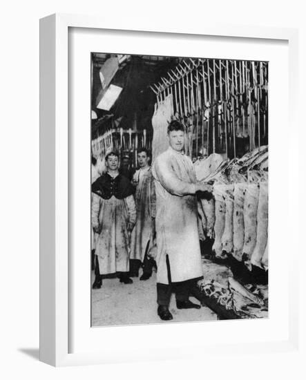 A Meat Porter, Smithfield Market, London, 1926-1927-null-Framed Giclee Print