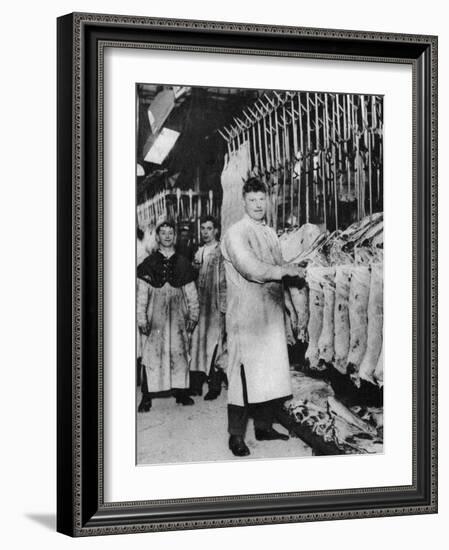 A Meat Porter, Smithfield Market, London, 1926-1927-null-Framed Giclee Print