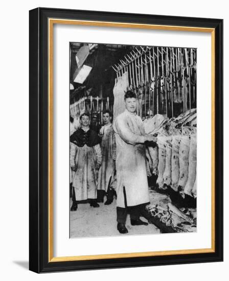 A Meat Porter, Smithfield Market, London, 1926-1927-null-Framed Giclee Print