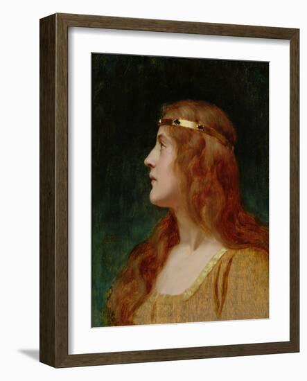 A Medieval Beauty-Edmund Blair Leighton-Framed Giclee Print