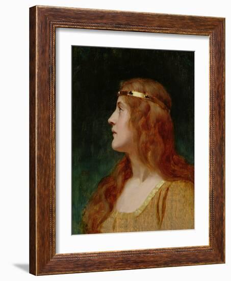 A Medieval Beauty-Edmund Blair Leighton-Framed Giclee Print