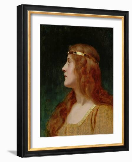 A Medieval Beauty-Edmund Blair Leighton-Framed Giclee Print