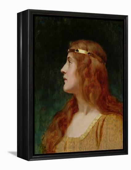 A Medieval Beauty-Edmund Blair Leighton-Framed Premier Image Canvas