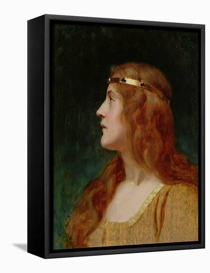 A Medieval Beauty-Edmund Blair Leighton-Framed Premier Image Canvas