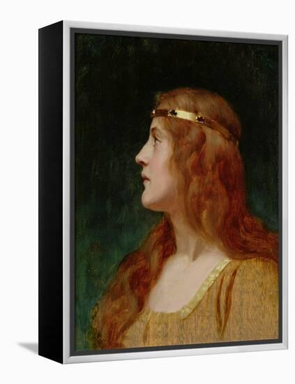 A Medieval Beauty-Edmund Blair Leighton-Framed Premier Image Canvas