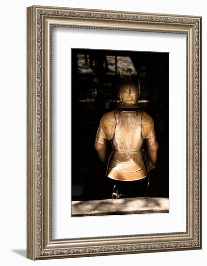 A Medieval Knights Armor Shining in the Sunlight-Sheila Haddad-Framed Photographic Print