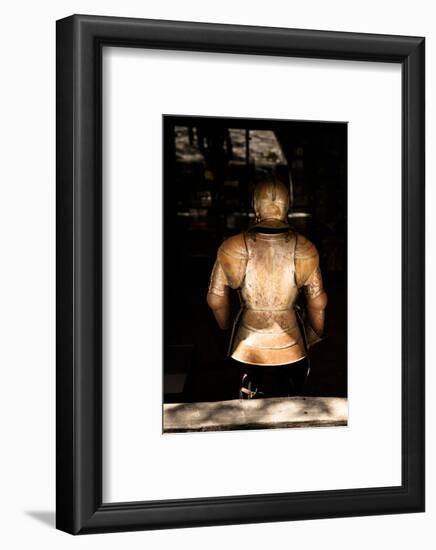 A Medieval Knights Armor Shining in the Sunlight-Sheila Haddad-Framed Photographic Print